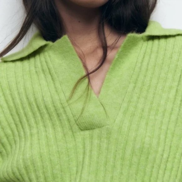 ZARA RIBBED KNIT SWEATER - Picture 3 of 9